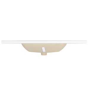 Lavabo da Bagno in Ceramica Bianca da 35,6 Pollici, Solo Materiale Ceramico Senza Mobile - Product Image 3
