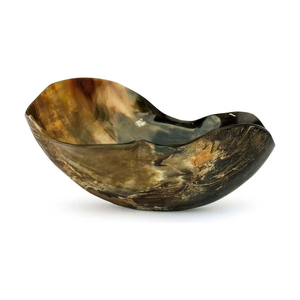 Cuenco de servir de cuerno 100% natural, tamaño y forma personalizados, técnica de pulido redondo para el hogar y la mesa, por Whimsy Art Craft - Product Image 1