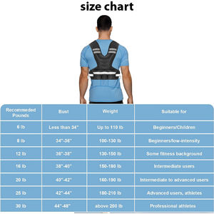 Chaleco con Peso para Gimnasio, Correr, Entrenamiento de Fuerza, Cardio y Entrenamiento de Cuerpo Completo, Diseño Ajustable - Product Image 6