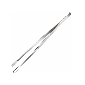 Pince de cuisine professionnelle à pointe incurvée, haute précision, pour la présentation des aliments, en acier inoxydable, outil de chef personnalisé - Product Image 2