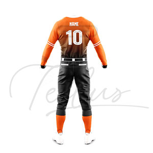 Uniforme de Béisbol para Hombre, Verde y Blanco, Jersey de Manga Larga con Logotipo Bordado, Poliéster Transpirable, Ropa para Todas las Temporadas - Product Image 5