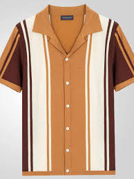 Camisa Casual Transpirable para Hombre, Marca Micah Corp, Tejido Viscosa con Rayas Verticales, Cuello Cubano, Logotipo Personalizado, Estilo Vintage 2026 - Product Image 2