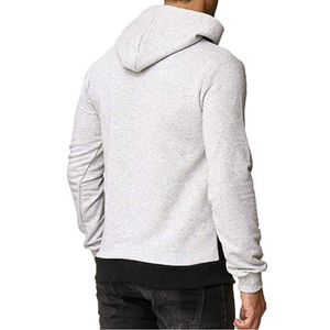 Sweat à capuche zippé personnalisé de haute qualité pour homme, 100 % coton, polaire épaisse unie pour l'hiver, unisexe, écologique - Product Image 4