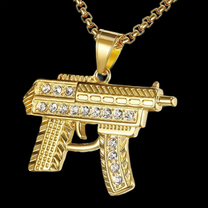 Nuevo Colgante de Plata 925 de Lujo con Diseño de Pistola, Estilo Hip Hop, Unisex, para Uso Diario, Joyería India, Aniversario - Product Image 1