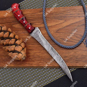 Couteau de Chef Professionnel Haut de Gamme en Acier Damas Ultra-Tranchant, Manche Intégral, Manche en Bois Pakka Fait Main, Vente en Gros OEM/ODM - Product Image 3