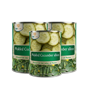 Vietnam Manufacturer Supply Low Price Top Selling Delicious Canned Sliced <b>Pickled</b> Cucumbers <b>Packed</b> in Various Size Can - Product Image 1