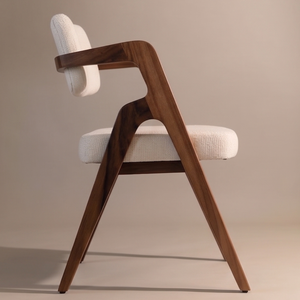 Modern Solid Wood <b>Dining</b> <b>Chair</b> Upholstered Seat Back Eco-Friendly Durable Design for Apartment Home Bar Restaurant Hotel Use - Product Image 3