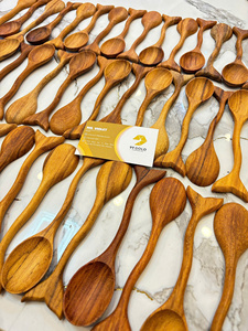 Cuillère en bois de queue de poisson de haute qualité, fabriquée à la main au Vietnam, ustensile de cuisine naturel et écologique, pour le marché d'exportation - Product Image 2