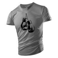 T-shirt de sport pour homme de haute qualité avec design de gants de boxe, logo personnalisé, maillot de sport pour homme