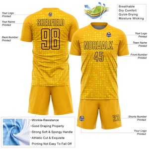 soccer uniform <b>men</b> custom jersey shorts set breathable quick dry football sportswear team - Product Image 6