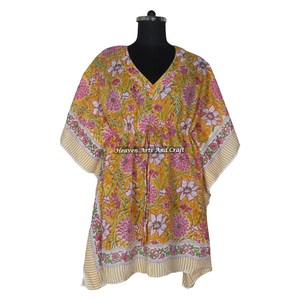 Caftán de Playa Casual de Verano para Mujer, a la Moda, Teñido a Mano, Holgado, Vestido de Playa para Mujer - Product Image 5