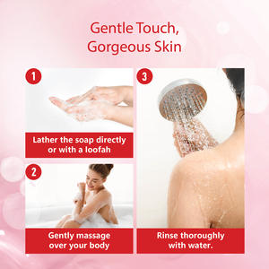 Savon nettoyant pour le corps à la fraise Nisha 125g Sans paraben Vegan Nettoyage doux pour une peau douce Convient à tous les types de peau Hommes et femmes - Product Image 2