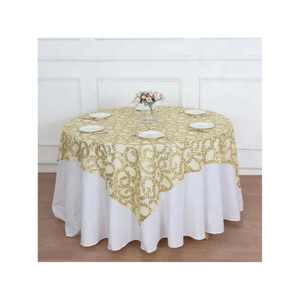 Corner Floral Recyclable Luxurious 100% Cotton Embroidered White 6ft Tablecloth for Weddings Quick Dry Lightweight Eco Friendly - Product Image 6