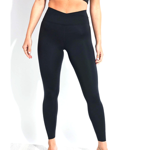 Leggings de yoga respirants en spandex/nylon à taille haute pour femmes, taille et couleur personnalisables, leggings de yoga pour femmes - Product Image 1