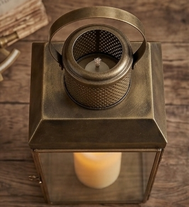 Lanternes à bougies en métal galvanisé de grande taille pour l'extérieur avec poignée en métal, lanterne en verre classique pour l'intérieur, pour mariage et fête - Product Image 6
