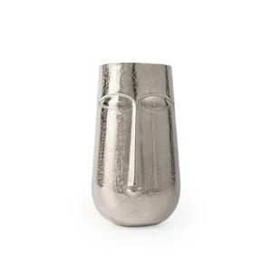 Florero Moderno de Metal con Acabado Plateado, Hecho a Mano, Decorativo para Mesa, Diseño Artístico, para Decoración Moderna 2026 - Product Image 1