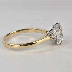 2.6 CT 18k Gold IGI Certified Luxury G VVS2 Round Lab <b>Diamond</b> Engagement <b>Ring</b> for Wedding & Anniversary Gift - Product Image 3