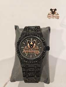 Montres de luxe personnalisées en acier inoxydable avec diamants Moissanite, mouvement à quartz, bracelet 20 mm, style Hip Hop, vente en gros - Product Image 1