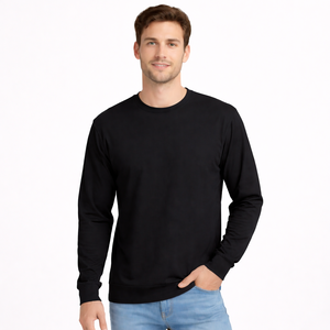 Camisetas de Manga Larga para Hombre de Alta Calidad, Nueva Moda Casual Transpirable 200GSM, Tallas Grandes, Logotipo Personalizado, Nueva Llegada 2026 - Product Image 2