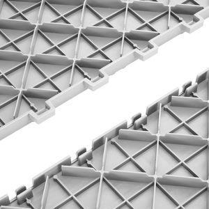 Piastrelle Incastrabili per Garage 12 X 12 X 0,53 Pollici, Confezione da 50, Antiscivolo con Texture Bifacciale, Rivestimento per Pavimenti in Plastica - Product Image 4