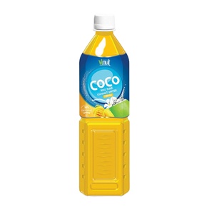 1L VINUT Plastic <b>Bottle</b> Coconut <b>Water</b> with Mango Free Design Your Label Factory Fresh Low-Fat HACCP and ISO Certified Vietnam - Product Image 1