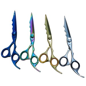 Tijeras de Peluquería Profesionales SAAR GLOBAL SURGICAL de Acero Inoxidable 440C, Hoja Afilada de 30 Dientes, Mango Largo, para Diestros - Product Image 6
