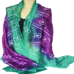 Wholesale Promotion Summer Tie-Dye Silk <b>Scarf</b> Long Multifunctional Custom Logo Colourful Polyester Cotton Sports <b>Square</b> Headwear - Product Image 1