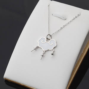 สร้อยคอเงินแท้ S925 พร้อมตัวล็อคแบบปลอดภัยสำหรับผู้หญิง ประดับมุก 6-7 มม. พร้อมถาดเปล่า สร้อยคอแบบมีตัวล็อคสำหรับเด็ก อุปกรณ์ DIY สำหรับทำเครื่องประดับ - Product Image 3