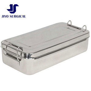Premium Stainless Steel Manual Surgical Instrument Storage Case Secure <b>Locking</b> Lid for Hair Transplant Hospital Sterilization CE - Product Image 4