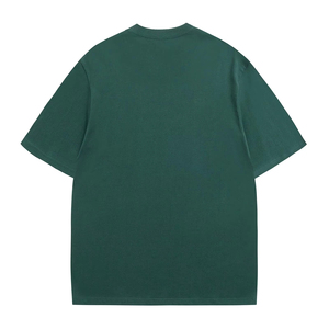 T-shirt de luxe pour homme en coton épais, coupe oversize à épaules tombantes, avec logo personnalisé, t-shirt vierge uni en stock - Product Image 3