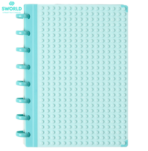 SWORLD Wholesale <b>A5</b> Block <b>Notepad</b> PP Spiral Binding DIY Building Block Design Multicolor Notebook OEM ODM - Product Image 1