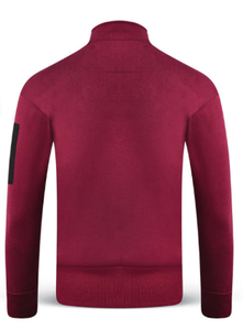 Sweat-shirt décontracté en molleton de coton de luxe avec quart de zip, anti-boulochage, respirant, pour homme, avec poche kangourou - Product Image 4