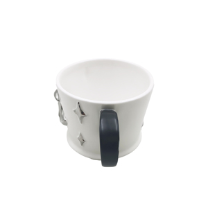 Taza de Café de Cerámica con Diseño 3D de Luna y Estrella en Relieve, con Asa Negra, Personalizable al por Mayor - Product Image 2