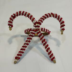 Anneaux de serviette en perles de luxe faits à la main, en forme de cœur, décoratifs pour la table, écologiques, mariages et fêtes en Europe, taille personnalisée - Product Image 5