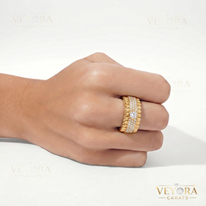 VEYORA 925 <b>Sterling</b> <b>Silver</b> Moissanite Eternity <b>Band</b> <b>Ring</b> Pave Setting Luxury Unisex Wedding <b>Ring</b> - Product Image 4