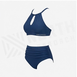 Ensemble de bikini bleu marine pour femme North Approach avec détails ajourés et bas taille haute extensible - Product Image 3