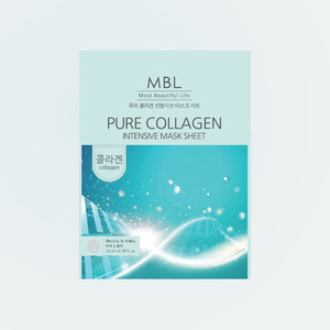 Masque en tissu Embiel Pure Collagen Intensive, 10 masques en tissu pour le visage, masque facial, masque en tissu au concombre, collagène - Product Image 3