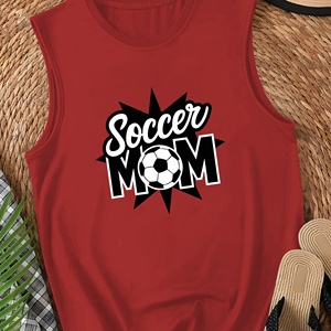 Design SOCCER MOM avec ballon de football Gilet décontracté pour femme - Product Image 1