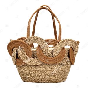 Collection de sacs fourre-tout SIERRA en pailles tissées à la main et à franges, avec fermeture éclair durable et doublure en coton - Product Image 5