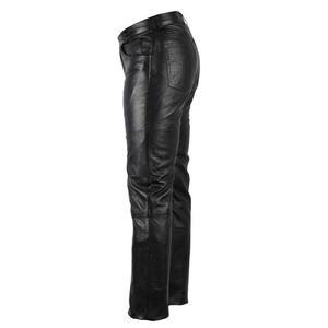 Pantalones de Cuero Casuales para Hombre, Corte Ajustado, Cintura Elástica, Antiarrugas, Impermeables, de Alta Calidad - Product Image 2