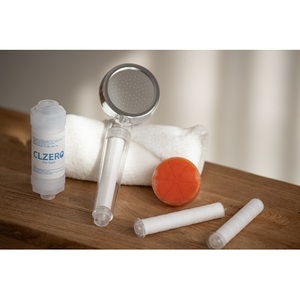 Cabezal de Ducha de Polipropileno Transparente Blanco con Filtros de Gel Vitamínico para Eliminar el Cloro y Cuidar la Piel - Product Image 3