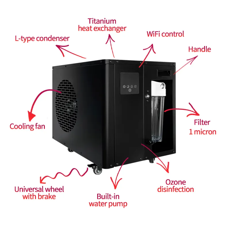 Equipamento refrigerador inovador do banho do gelo para a recuperação ideal Refrigerador água do banho do gelo