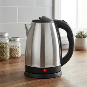 TESX INDUSTRIES Stainless Steel Electric Kettle 1.8L Premium Fast Boiling Water <b>Heater</b> Auto Shut Boil Dry Protection Cordless - Product Image 4