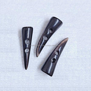 Bouton à bascule en corne de buffle d'eau de qualité supérieure Bouton poli et fini durable pour accessoires vestimentaires et artisanat - Product Image 2