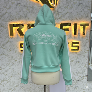 REXFIT SPORTS Sudadera con capucha prémium personalizada con estampado DTG, lavado ácido, forro polar grueso, estilo urbano, con cremallera completa, fabricación OEM - Product Image 2