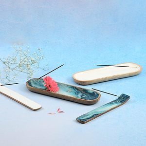 Stylish Wooden Ash Catcher Affordable Handmade Incense Holder <b>Tray</b> for Home Temple Meditation and Relaxation - Product Image 4