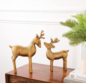 Sculptures de table en aluminium au design moderne, finition argent et or disponible, en aluminium et laiton de qualité supérieure - Product Image 3