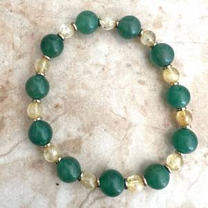 Pulsera de Resina con Cuentas de Aura Esmeralda, Joyería Elástica Hecha a Mano, Artesanía Elegante de Resina, Regalo para Mujer - Product Image 4