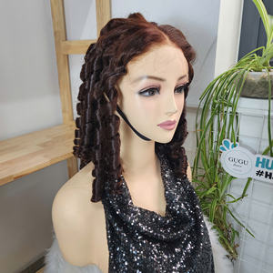 Perruque bouclée rebondissante en cheveux vietnamiens bruts doublement étirés avec dentelle transparente HD 5x5, perruque à fermeture 26 pouces, longueur vietnamienne longue - Product Image 2