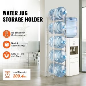 Portabottiglie per Acqua a 5 Livelli, Robusto, per Bottiglie da 5 Galloni, Rastrelliera Utilitaria a Fila Singola per 5 Bottiglie - Product Image 2